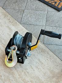 Verricello manuale con cavo acciaio