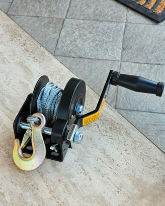 Verricello manuale con cavo acciaio