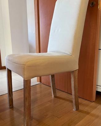 Set di 4 Sedie da Pranzo Imbottite