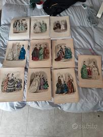 10 VINTAGE STAMPE INCISIONI