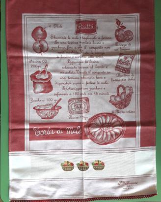 Asciughini ricamati a mano in cotone