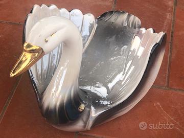Cigno ceramica Capodimonte