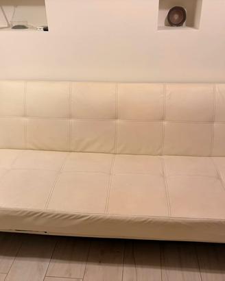 Divano letto 2 posti bianco
