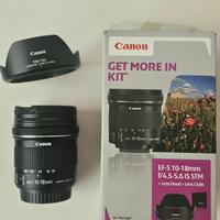 Obiettivo Grandangolo Canon 10-18mm IS STM