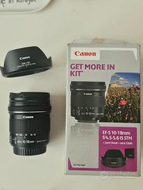 Obiettivo Grandangolo Canon 10-18mm IS STM