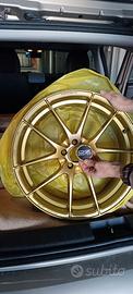 4 cerchi in lega  0Z  leggera  Corsa Oro da 18"