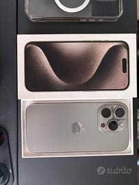 Iphone 15 pro 128gb TITANIO NATURALE COME NUOVO