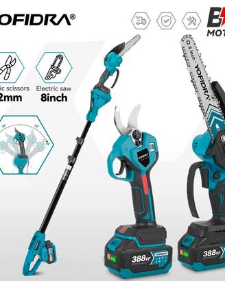 KIT POTATURA CON ASTA TELESCOPICA Batterie 18V 4Ah