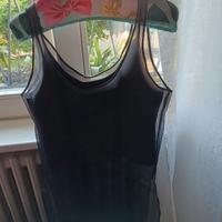 copricostume nero in chiffon