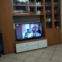 Parete attrezzata soggiorno in legno 