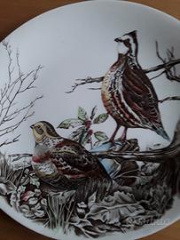 Piatto Jhonson Brothers serie Game Bird Quaglie