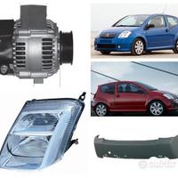 Citroen C2 paraurti frontale cofano fanale freni