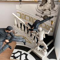 Action Figure Matrix 2 personaggi piu sfondo