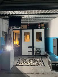 Cabina insonorizzata per registrazione