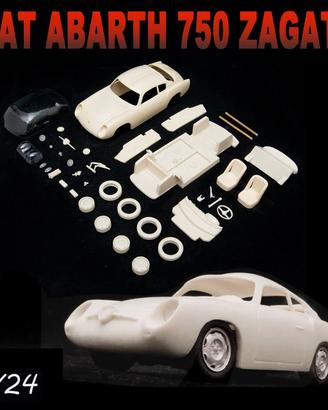 Abarth  Fiat 750 Coupe Zagato 1/24  kit completo !