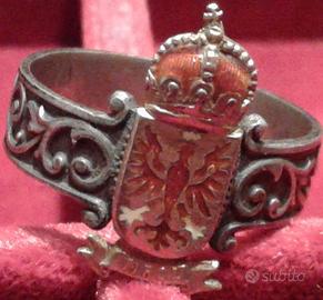 Anello WW1 KUK Tirolo Landesschützen Raro