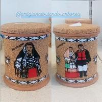 Barattolo in ceramica coperchio in sughero