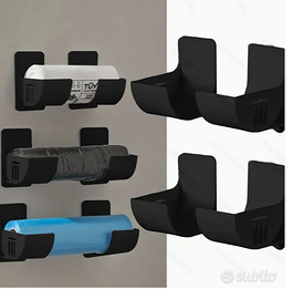 4 pz supporti adesivi x pensili frigo ante rotoli