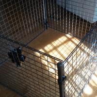 recinto in acciaio per animali cm.100X100 h80