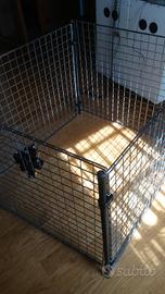 recinto in acciaio per animali cm.100X100 h80