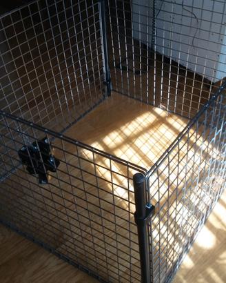 recinto in acciaio per animali cm.100X100 h80