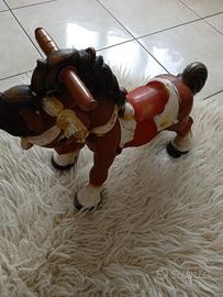 Cavallo a dondolo vintage per bambini