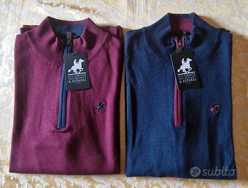  2 Maglioni primaverili/autunnali bordeaux e blu