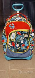 Zaino Trolley Sj gang rosso e blu 