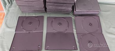 lotto 60 custodie DVD CD slim e doppie