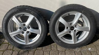 2cerchi in lega Borbet + Gomme usate 205/55R16 91T