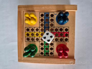 gioco Tascabile LUDO in legno