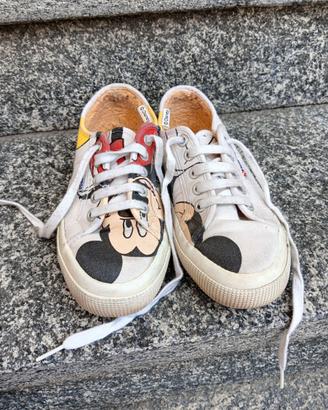 Superga x Disney Mickey Mouse Sneaker Tela Tg34