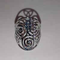 Anello Regolabile Amuleto Nodo Celtico Triquetra 