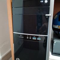 computer  , monitor Samsung,  resto HP 