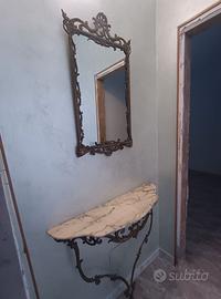 Specchio e mensola