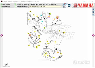 Specchio Dx Yamaha Super Tenerè 1200 23P262900000