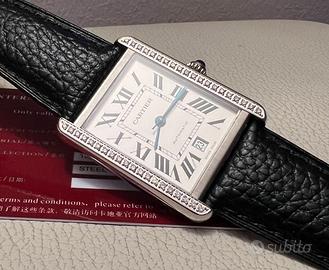 Cartier Tank Solo XL full set Custom  Brilli