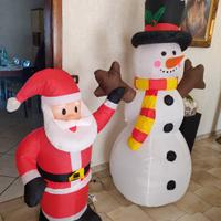 Babbo Natale gonfiabile pupazzo di neve gonfiabile