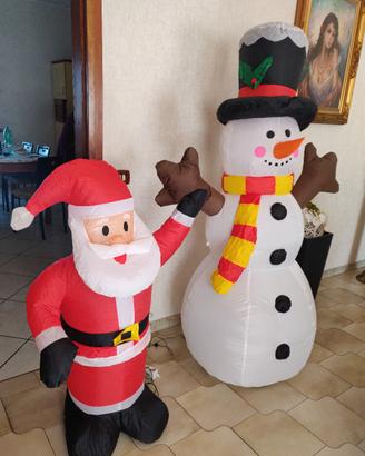 Babbo Natale gonfiabile pupazzo di neve gonfiabile