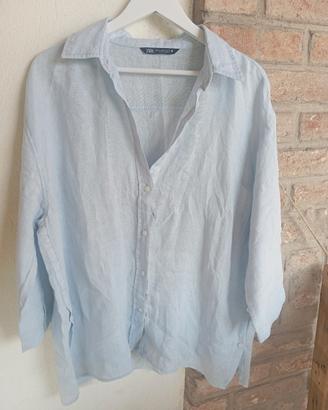 camicia di lino zara