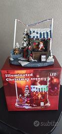 Diorama Villaggio di Natale con Luci LED – Babbo