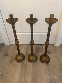 Set di 3 Candelabri