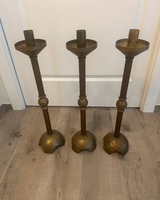Set di 3 Candelabri