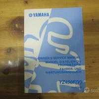 Libretto uso e manutenzione Yamaha YZ450F