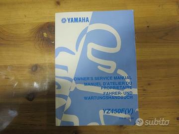 Libretto uso e manutenzione Yamaha YZ450F