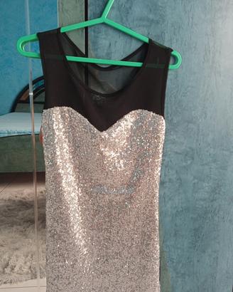 abiti cerimonia donna con strass e giacchino