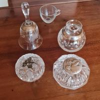 oggetto in cristallo e argento 