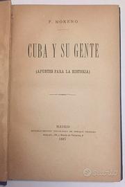 Libro antico Cuba y su gente Madrid 1887