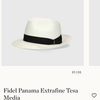 Cappello Borsalino Panama Fidel tg 58 