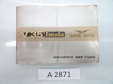 Guzzi V35 imola libretto istruzioni per l'uso manu